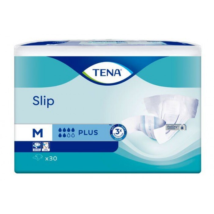 Підгузки для дорослих Tena Slip Plus розмір M (73-122 см), 30 шт - 